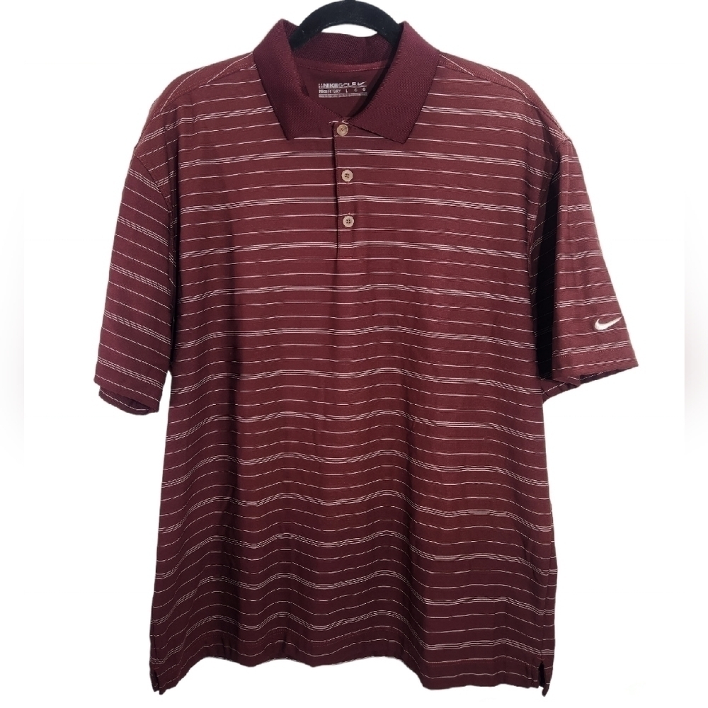 Nike Mens Fit Dry Golf Polo Size Large